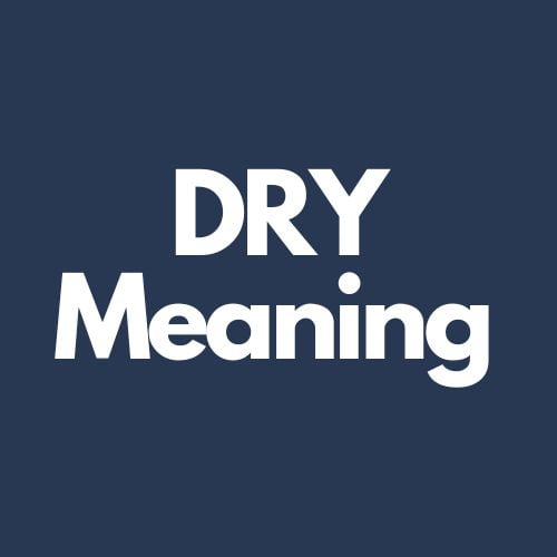 dry meaning