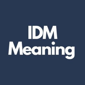 What Does IDM Mean In Texting?