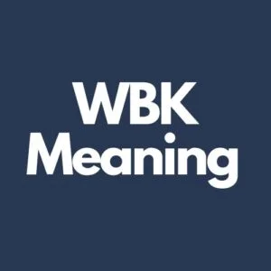 What Does WBK Mean In Texting?