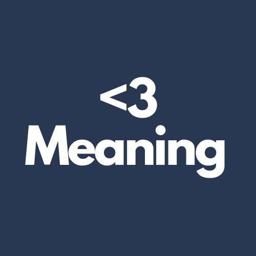 <3 emoji meaning