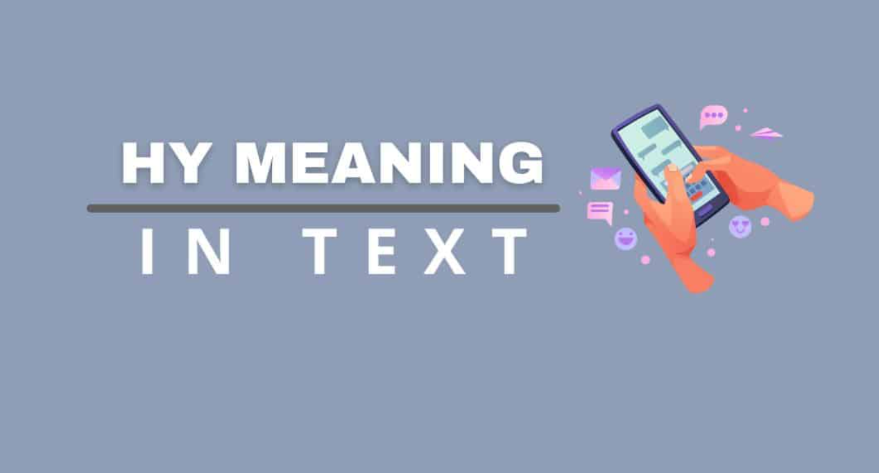 HY Meaning In Text, whatsapp, Instagram & snapchat. (RealLife Examples)