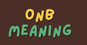 meaning of onb