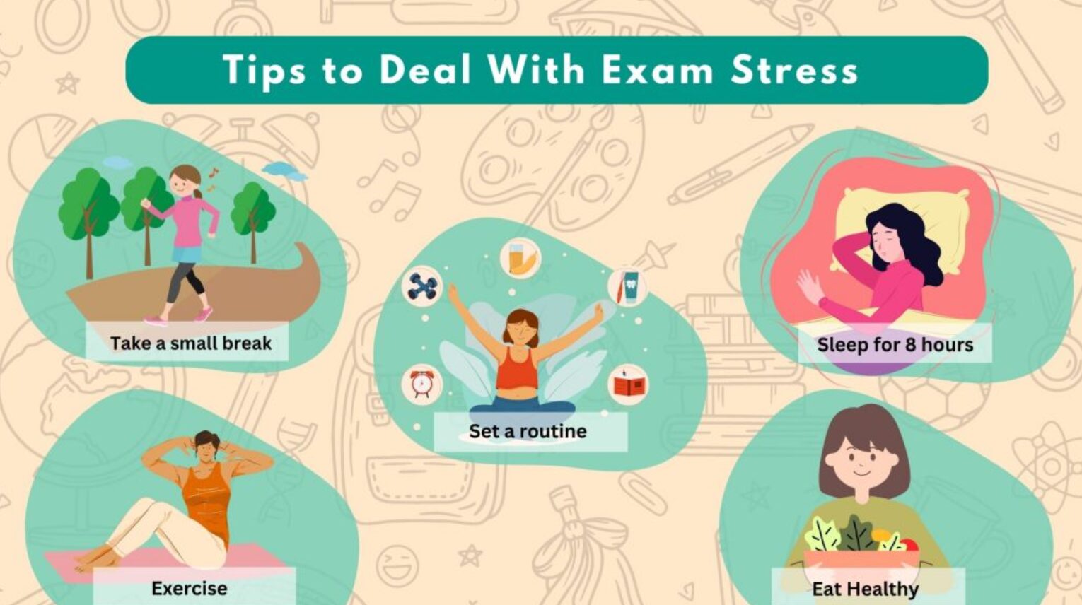 TIPS TO COPE WITH EXAM STRESS OR ANXIETY.